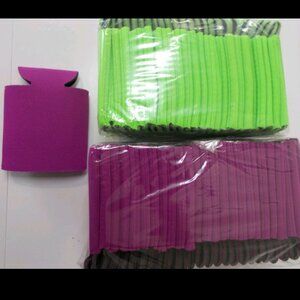 50 Lime/Fushia Blank Koozies